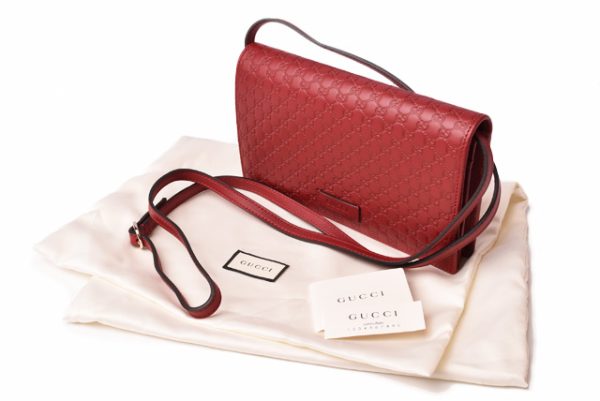 g 19 033 5 GUCCI Wallet Micro Guccisima GG Leather Rouge