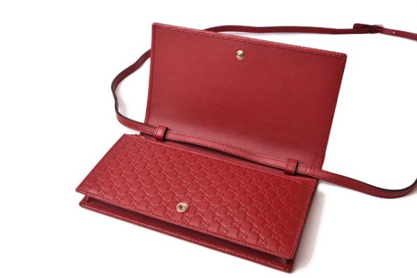 g 19 033 6 GUCCI Wallet Micro Guccisima GG Leather Rouge