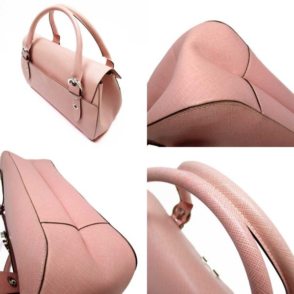 g2457a 2 Salvatore Ferragamo Handbag Gancini Leather Pink