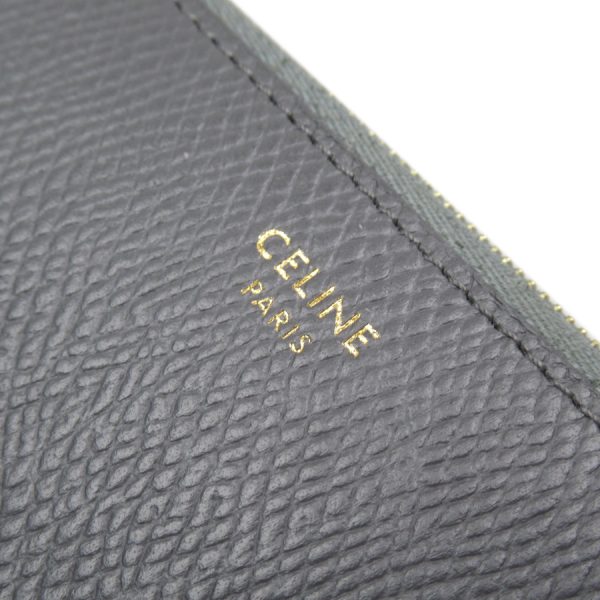 g3128g 2 Celine Leather Wallet Gray