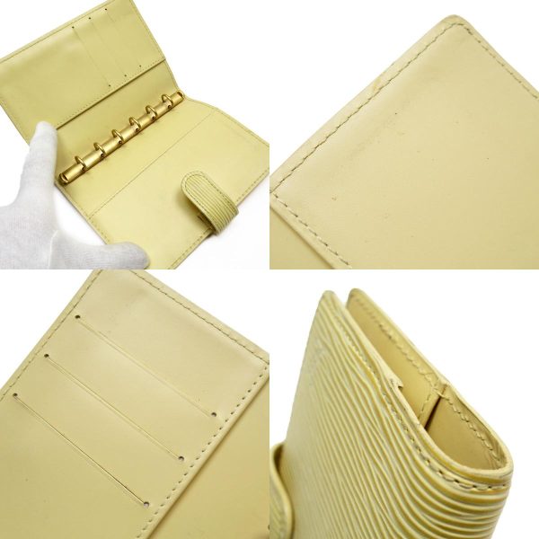 g3549a 4 c Louis Vuitton Epi Agenda Mini Notebook Cover Cream