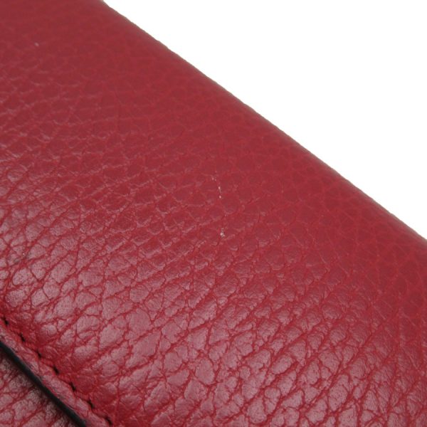 g3647f 3 Gucci Embossed Leather Long Wallet Red