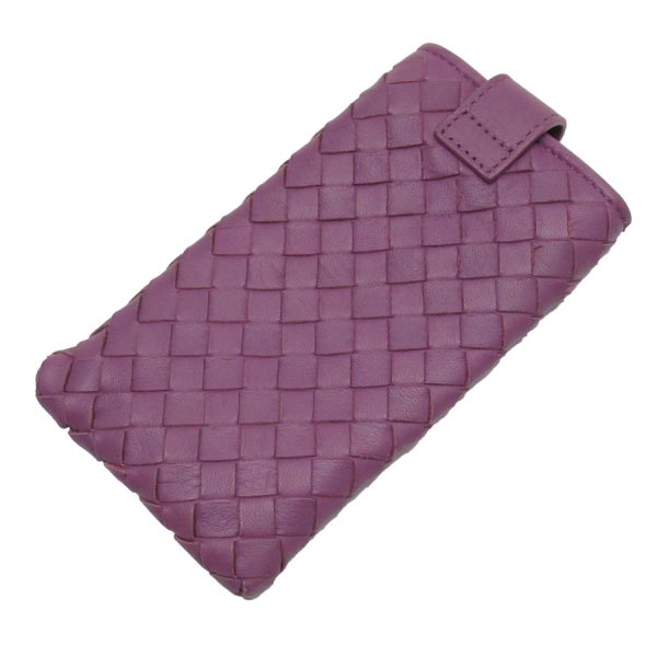 g3709g 1 Bottega Veneta Pouch Intrecciato Leather Purple