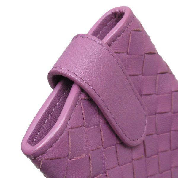 g3709g 3 Bottega Veneta Pouch Intrecciato Leather Purple