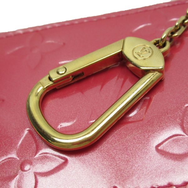 g3755g 2 Louis Vuitton Monogram Vernis Pochette Cle Coin Case Framboise