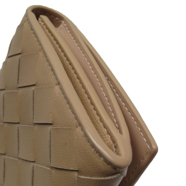 g3850a 2 Bottega Veneta Long Wallet Intrecciato Leather Beige