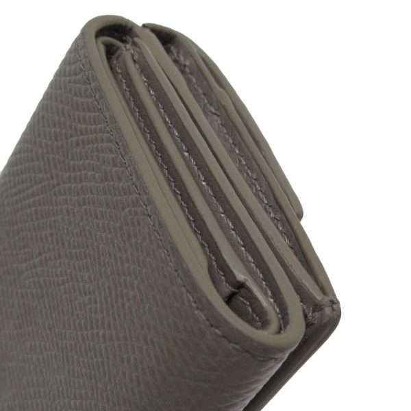 g3997a 2 Celine Leather Tri fold Wallet Gray