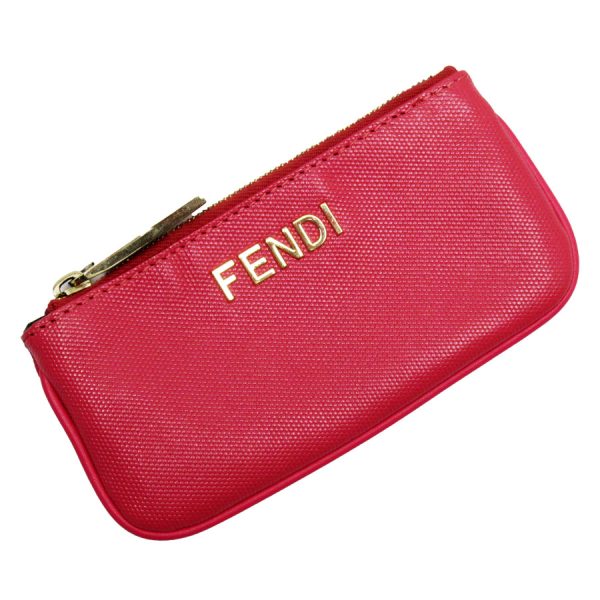 g4000a Fendi Leather Coin Case Pink