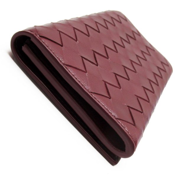 g4060k 1 Bottega Veneta Long Wallet Intrecciato Leather Bordeaux