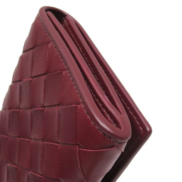 g4060k 2 Bottega Veneta Long Wallet Intrecciato Leather Bordeaux