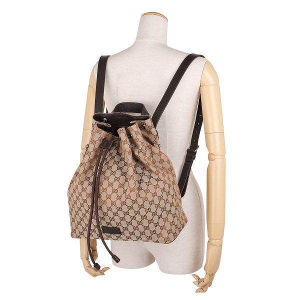 g449175ky9mn9790 6 Gucci GG Canvas Rucksack Beige