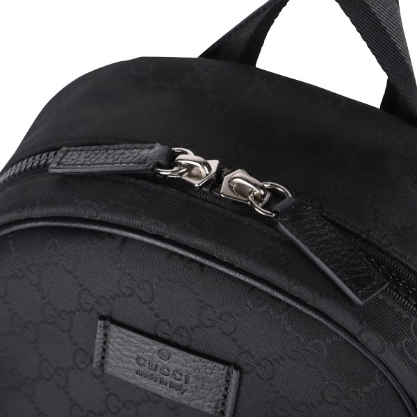 g449181g1xyn8615 8 Gucci Nylon Guccisima Rucksack Black