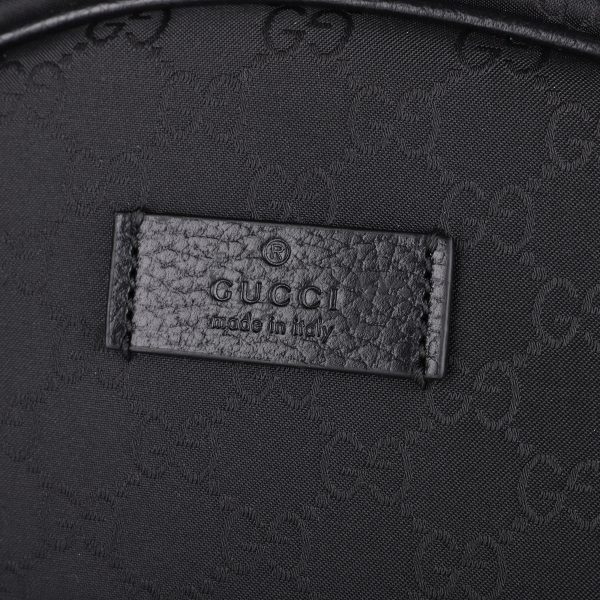 g449181g1xyn8615 9 Gucci Nylon Guccisima Rucksack Black