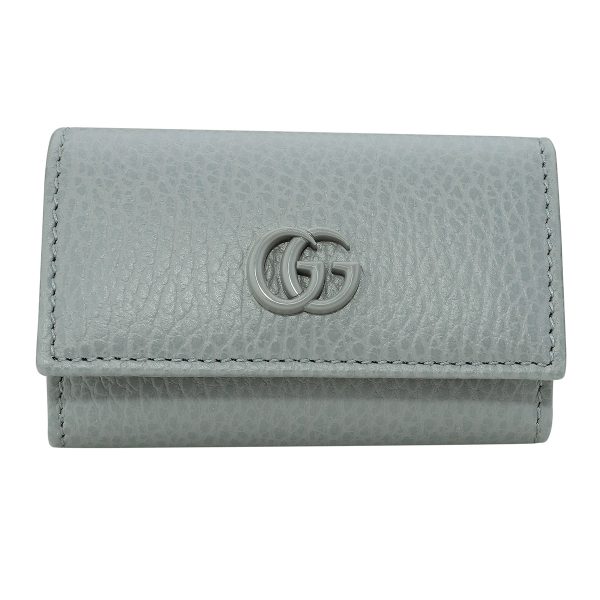 g45611817wen1711 1 Gucci GG Marmont Key Case Gray