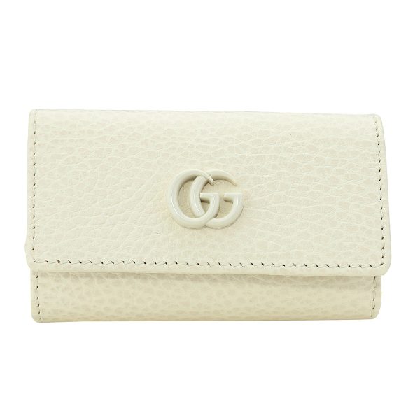 g45611817wen9022 1 Gucci GG Marmont Key Case White