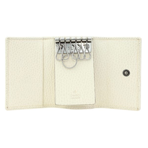 g45611817wen9022 4 Gucci GG Marmont Key Case White