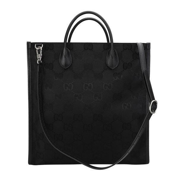 g630355h9han1000 2 Gucci Outlet Off The Grid Leather Tote Bag Black