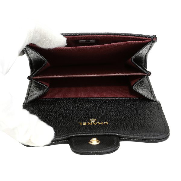 gch2405100003 5 Chanel Coin Case Caviar Skin Coin Case Black