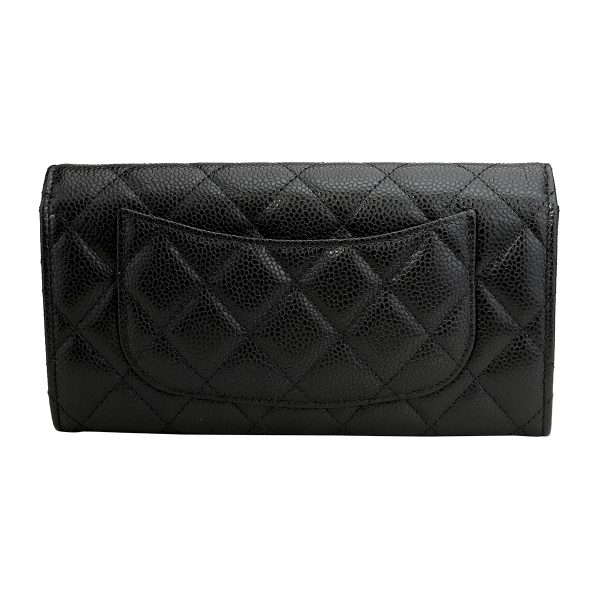 gch2405100005 2 Chanel Long Wallet Matelasse Black