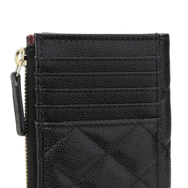 gch2405290001 6 Chanel Coin Case Caviar Skin Coin Case Black