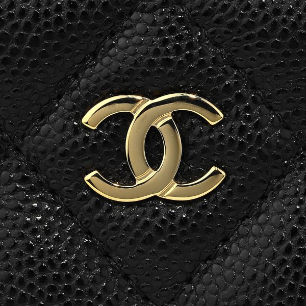 gch2405290001 8 Chanel Coin Case Caviar Skin Coin Case Black