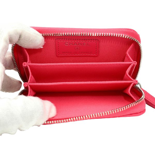 gch2405290012 5 Chanel Coin Case Caviar Skin Pink