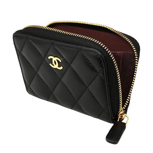 gch2405290015 4 Chanel Coin Case Lambskin Coin Case Black