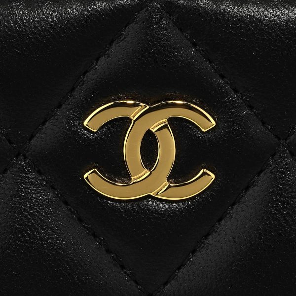 gch2405290015 6 Chanel Coin Case Lambskin Coin Case Black