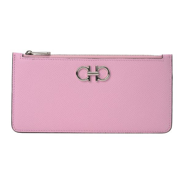 gfr220404762966 1 Ferragamo Card Case Gancini Pink