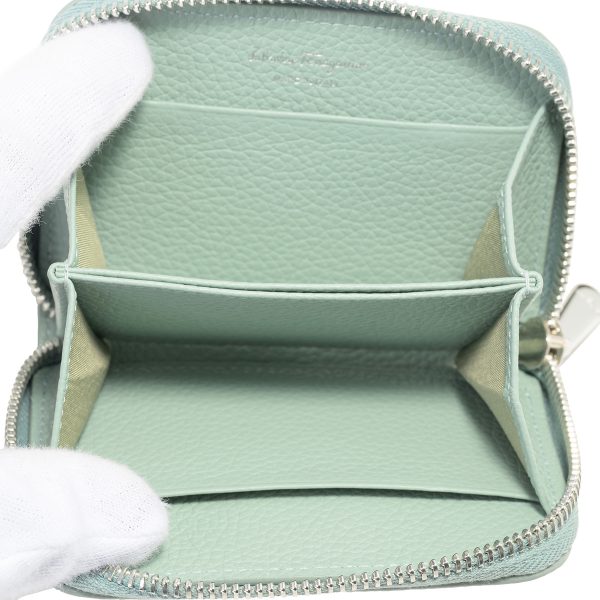 gfr220406770060 5 Ferragamo Coin Case Gancini Light Blue