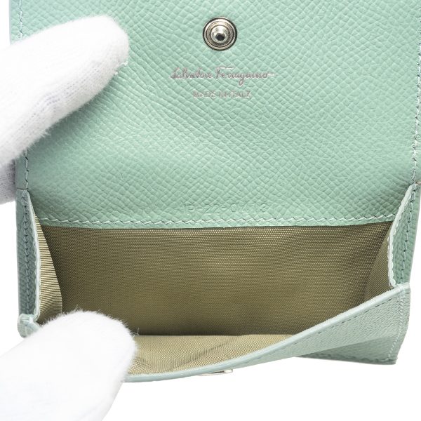 gfr220413771196 6 Ferragamo Coin Case Gancini Light Blue