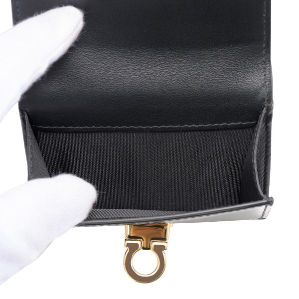 gfr220434760658 7 Ferragamo Trifold Wallet Gancini Black