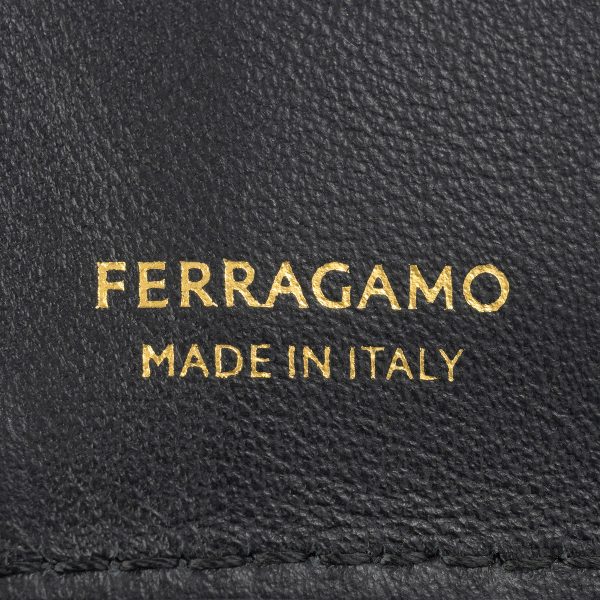 gfr220434760658 9 Ferragamo Trifold Wallet Gancini Black