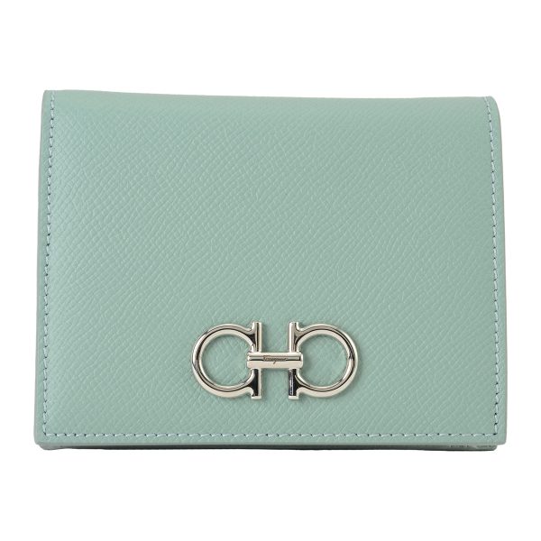 gfr22d780770020 1 Ferragamo Bifold Wallet Gancini Light Blue