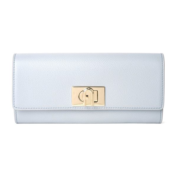 gfuzpcv0aco7012 1 Furla Leather Long Wallet Gray