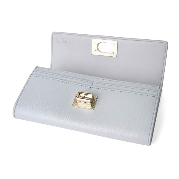 gfuzpcv0aco7012 6 Furla Leather Long Wallet Gray