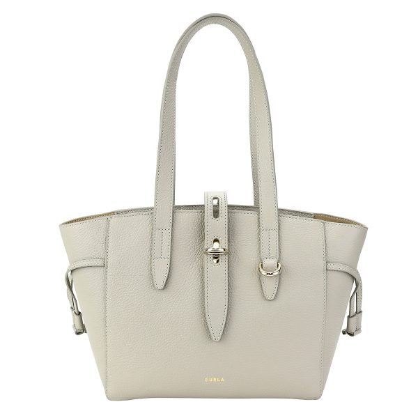 gfuzwb009525954 1 Furla Net Leather Tote Bag Beige