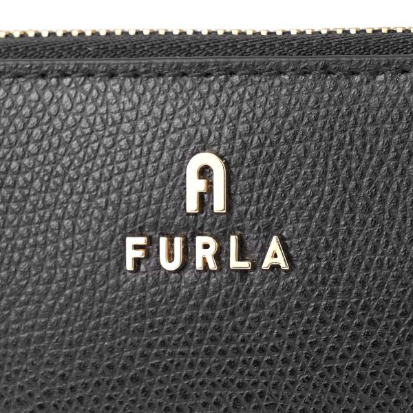 gfuzwp003132896 6 Furla Camellia Long Wallet Round Zipper Black