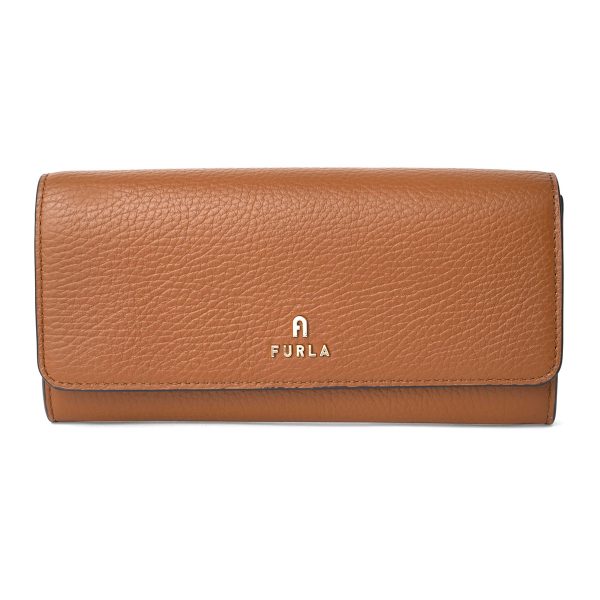 gfuzwp003173381 1 Furla Camellia Leather Long Wallet Brown