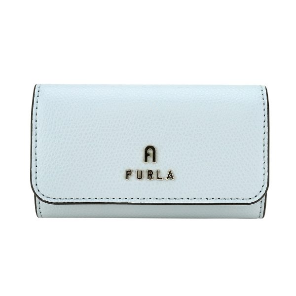 gfuzwr004364889 1 Furla Camellia Leather Key Case Light Blue