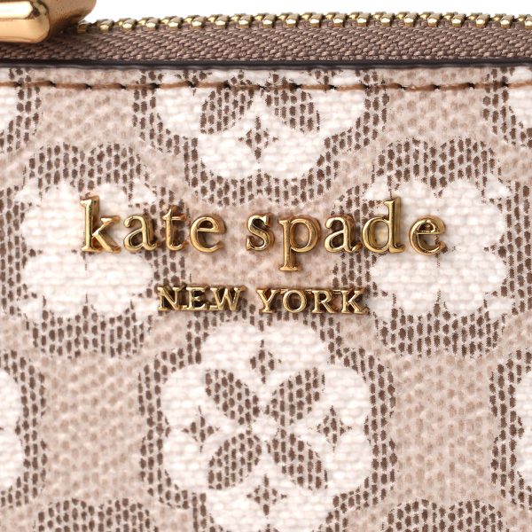 gktk8942252 8 Kate Spade Spade Flower Monogram Card Case Beige