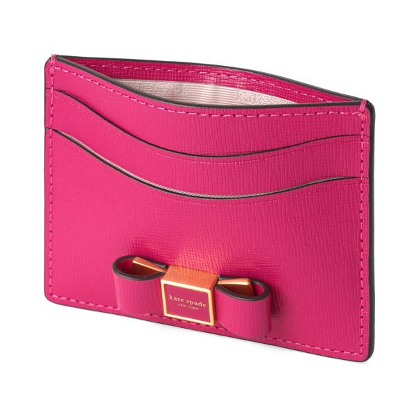 gktk9923650 4 Kate Spade Morgan Bow Card Case Pink