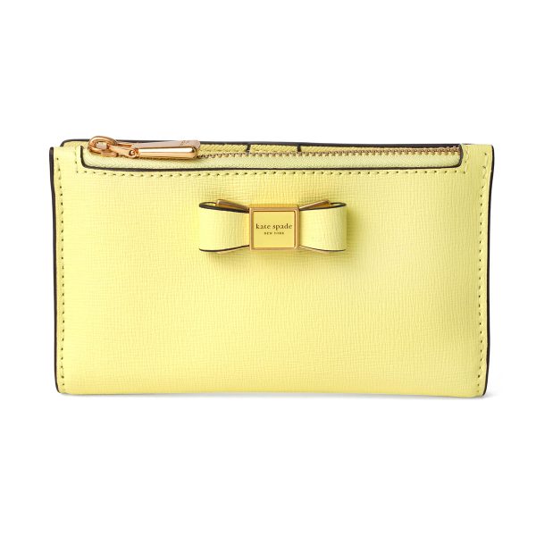 gktk9924960 1 Kate Spade Morgan Bow Bifold Wallet Yellow