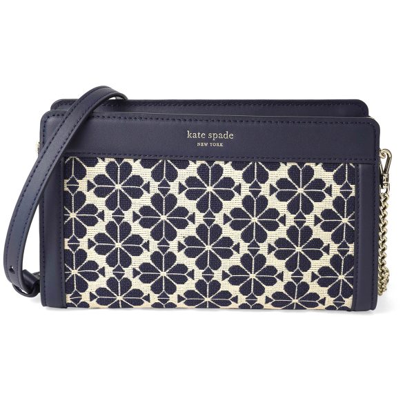 gktk9992403 1 Kate Spade Shoulder Bag Spade Flower Jacquard Blue