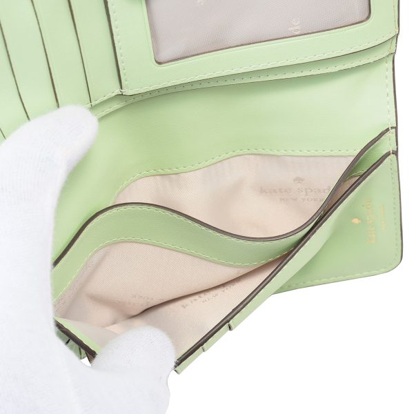 gktka575302 6 Kate Spade Long Wallet Dumpling Light Green