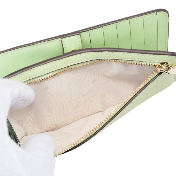 gktka575302 7 Kate Spade Long Wallet Dumpling Light Green