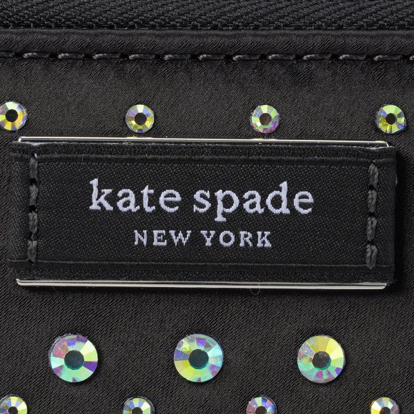 gktkd179001 8 Kate Spade Shoulder Bag Double Zip Embellished Black Black