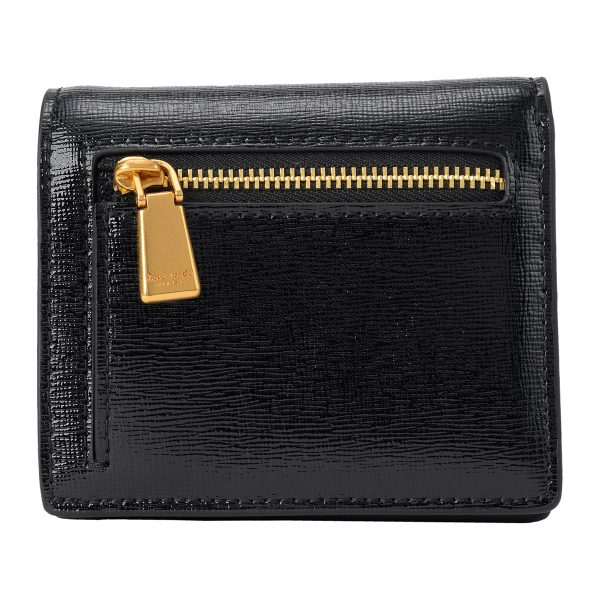 gktkd181001 2 Kate Spade Bifold Wallet Morgan Bow KD181 Black Black