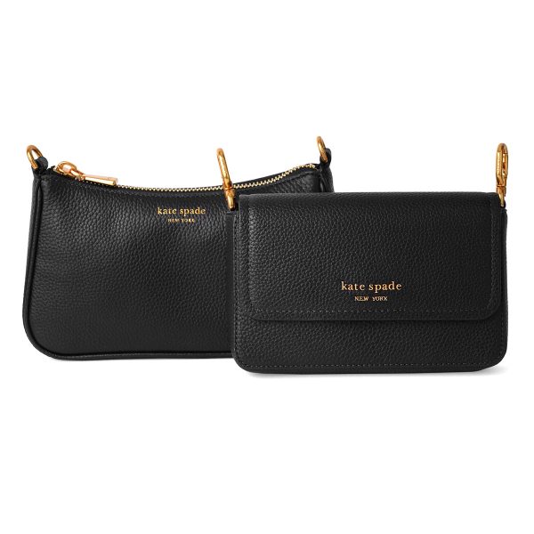 gktkd648001 9 Kate Spade Shoulder Bag Double Up KD648 Black Black