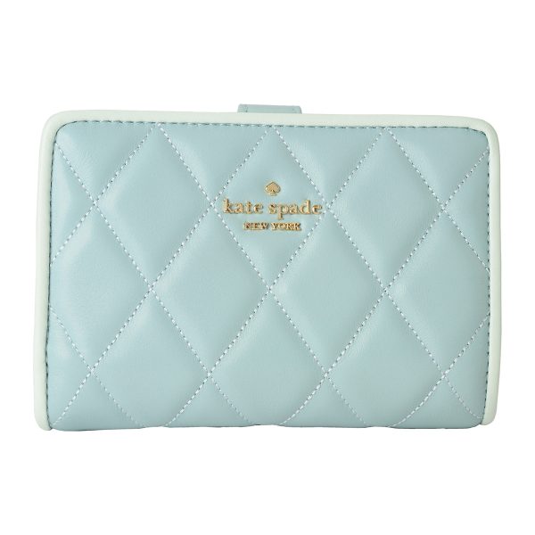 gktkf466300 1 Kate Spade Bifold Wallet Carry KF466 Light Blue